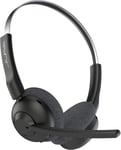 Go Work Pop Casque Bluetooth sans Fil avec Micro, Autonomie 50h, Casque Audio Bluetooth avec Connexion Multipoint pour PC, Ordinateurs, Portables - Casque PC sans Fil pour Télétravail - Noir