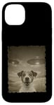 Coque pour iPhone 14 Plus Jack Russell Chien Selfie Vieux Téléphone Photo Drôle Observation OVNI