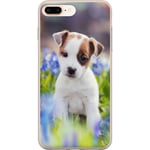 Apple iPhone 8 Plus Transparent Mobilskal Hundvalp