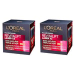 L'Oréal Paris Revitalift Laser X3 Pépinière Régénérante et Anti-âge, SPF 25, Lot de 4 x 50 ml