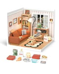 Rolife Miniature Maison de Poupée Super World Maquettes avec Meubles et Accessoires Maison de Poupée de Noël pour Filles Kits d'Artisanat pour Adultes (Cozy Living Lounge)