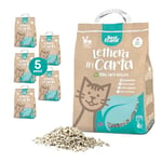 Best Friend - Litière pour Chats en Papier - Litière pour Chat Extra absorbante en Papier - Se débarrasse dans Le Bio ou Les Toilettes - Sable Chat sans poussière et Super léger - Lot de 5-8L