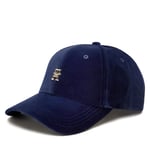 Keps Tommy Hilfiger Th Evening Velvet Cap AW0AW15318 Mörkblå