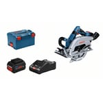 Bosch - Scie circulaire portative sans fil biturbo gks 18V-70 l 2x5,5 Ah ProCore+Lader) dans l-boxx