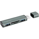 USB-hub LogiLink USB 3.2 Gen2 Minneskortsläsare/USB-A