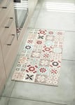 Nazar Tapis Rectangulaire Motifs Carreaux de Ciment, 50 X 100cm, Multicolore