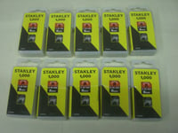 joblot 10 x boxes stanley Staples for Staple Gun 8mm Type A 10,000 PIECES TOOLS