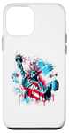 iPhone 12 mini American Style Statue of Liberty Spray Paint Case