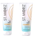 2x St Moriz Professional Pre-Tan Skin Primer - Exfoliating - 2x 200ml - New