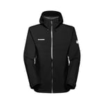 Mammut Veste hardshell pour homme, de la série Convey Tour, M, noir, veste à capuche, veste de pluie, en Gore-Tex Paclite 2,5 L, Noir, M