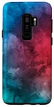 Coque pour Galaxy S9+ Corail, turquoise, rouge, bleu dégradé