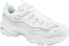 sneakers Femme, Skechers D Lites, Blanc