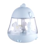 Cartoon Musical Lamp Touch Switch Whirligig Music Table Light Sky Blue