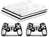 Skin Compatibilité Pour Ps4 Pro - Bois Blanc - Limited Edition Decal Étuis De Protection Pour Faceplates Bundle