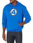 Marvel Fantastic Four Classic Costume Mens Pullover Hoodie, Royal Blue, Large