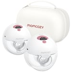 momcozy Bärbar dubbel bröstpump M5, rödbrun