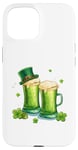 iPhone 15 St. Patricks Day Paddys Design Fun to Beers Whiskey Party Case