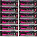 12 PACK | CHARCOAL TOOTHPASTE FREE TOOTHBRUSH | DEEP CLEANSING | 100ML TUBE