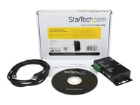 StarTech.com Adaptateur industriel USB vers série DB9 RS422 / RS485 à 1 port avec isolation - Adaptateur série - USB - RS-422, RS-485 - noir