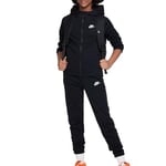 NIKE FD3072-010 K NSW TRACKSUIT POLY HD FZ LBR Jacket Unisex BLACK/BLACK/WHITE Size XS