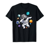 Astronaut Dabbing in Space Cosmic Galaxy Adventure Boys Kids T-Shirt