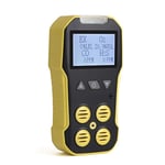 KELUNIS Multi Gas Detector, 4 in 1 Air Quality Monitor O2 H2S CO LEL Oxygen Hydrogen Sulfide Carbon Monoxide Combustible Gas Leak Detector