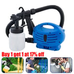 Electric Paint Sprayer HVLP Handheld Zoom Spray Gun Garden Fence Wall In/Outdoor