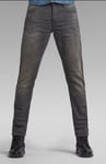 JEANS G-STAR HOMME 3301 STRAIGHT TAPERED  (slander grey-destroy)  SIZE W30 L36