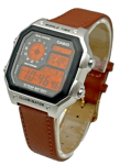 Casio Royale AE1200 Custom Mod - Sunset Screen Mod - Soft Calf Leather Strap