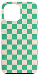 iPhone 13 Pro Max Checkered Green Checkerboard Case