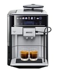 Siemens Machine à café entièrement automatique EQ6 Plus S700, affichage couleur claire, infuser deux tasses en même temps, nettoyage automatique du système de lait, design en acier inoxydable,