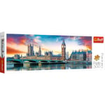 Trefl 916 29507 Ben Abbey, London EA 500 Teile, Panorama, Premium Quality, für Erwachsene und Kinder AB 10 Jahren 500pcs Big Ben & Palace of Westminster, Coloured