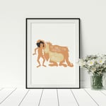 Jungle Book - All in the jungle fear Bagheera all except mowgli playroom poster