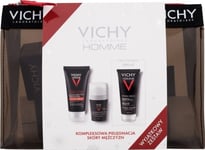 Vichy Set Vichy Xmas Homme For Menn: Dag Ansiktskrem, 50 Ml + Antiperspirantball, 50 Ml + Dusjsåpe, 200 Ml