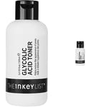 The INKEY List Sérum à 10 % de niacinamide pour contrôler l'excès de sébum et les rougeurs 30 ml & Lotion à 10 % Glycolic Acid Toner aide à réduire l'apparition de pores 100 ml