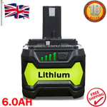 6.0AH For Ryobi  P108RB18L50 One Plus Li-ion High Capacity Battery RB18L40 P104