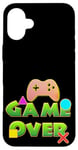 Coque pour iPhone 16 Plus Game Over Vintage Retro Jeux Vidéo Gaming