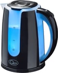 Quest Cordless Dual LED Illuminated Kettle  1.7 Litre Capacity - Black - 35929