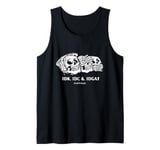 "IDK IDC IDGAF" Three Wise Monkeys: See No Evil... Skeleton Tank Top