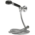 Douche duplex compose'e d'une douchette flexible de 1,50 m et d'un support chrome' pour baignoire et accessoires de douche