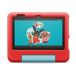 Amazon Fire 7 Kids tablet | 7" display, ages 3–7, 32 GB, Red