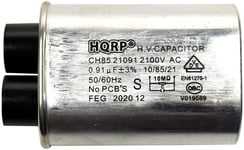 HQRP Microwave Capacitor Replacement 2100V 0.91uf or 1.05uf Standard Terminal