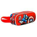 Marvel Captain America Gravity-Trousse 3D Double, Rouge