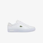 Lacoste Sneakers Powercourt homme en cuir Taille 42.5 Blanc