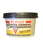 VITCAS BLACK FIRE CEMENT 500G FOR STOVES,OVENS,BOILERS.*HEAT RESISTANT*