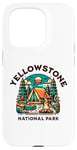 Coque pour iPhone 15 Pro Randonnée familiale en plein air dans le parc national de Yellowstone Forest