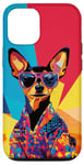 Coque pour iPhone 12/12 Pro Pop-Art Miniature Pinscher Fashion Cute Colorful Pop Art