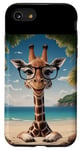 Coque pour iPhone SE (2020) / 7 / 8 Summer Smiles : Funny Giraffe Edition