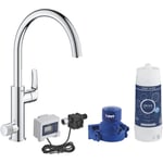 Grohe - Mitigeur de cuisine Blue Pure Eurosmart avec fonction de filtration de l'eau - chromé