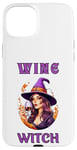 Coque pour iPhone 15 Plus Sorcière du vin d'Halloween buvant sa potion